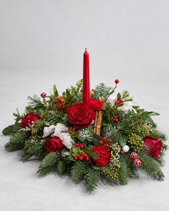 Lush Christmas Candle Centrepiece (1)