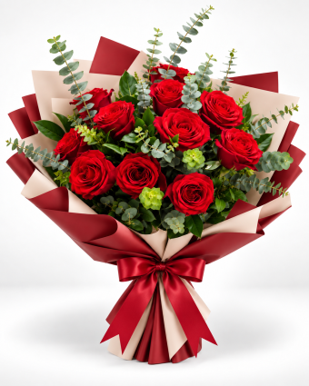 A Twelve Rose Bouquet 
