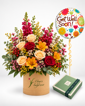 Get Well Floral Gift Arrangement