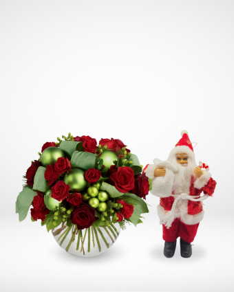 Santa and Roses